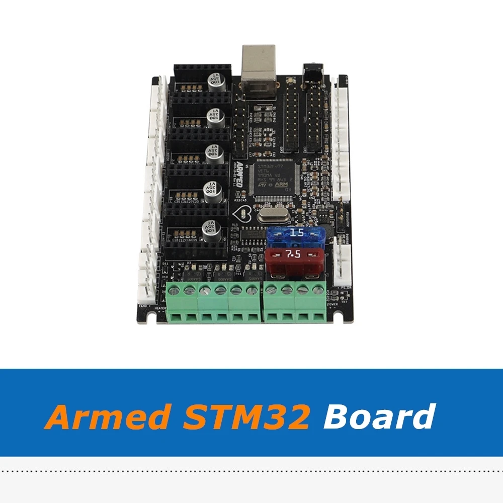 1pc armed stm32 board marlin 2 0 arduino 3d printer 32bit mainboard for diy prusa i3 mk3s mmu2s 3d printer parts free global shipping