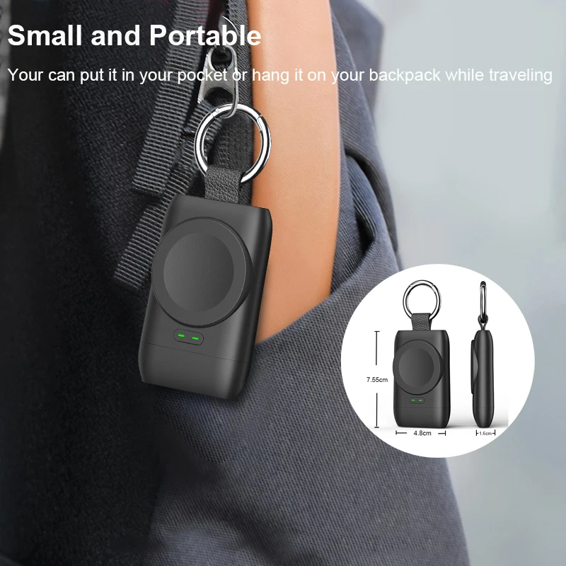 wireless charger portable for samsung galaxy watch 4 magnetic usb c charging dock for galaxy 3active 2 1400mah power bank free global shipping