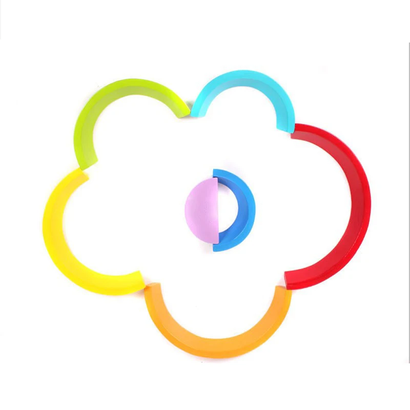 

Arched Rainbow Building Block Early Childhood Education Wooden Toy Children Educational Colorful Semicircle Building Block Toy