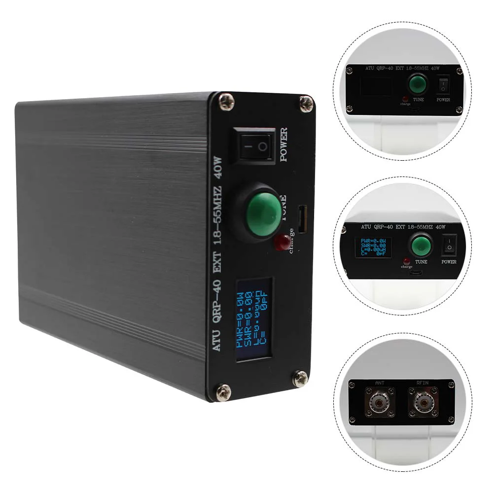 

Мини OLED автоматическая антенна тюнер ATU QRP-40 автоматическая Настройка дня