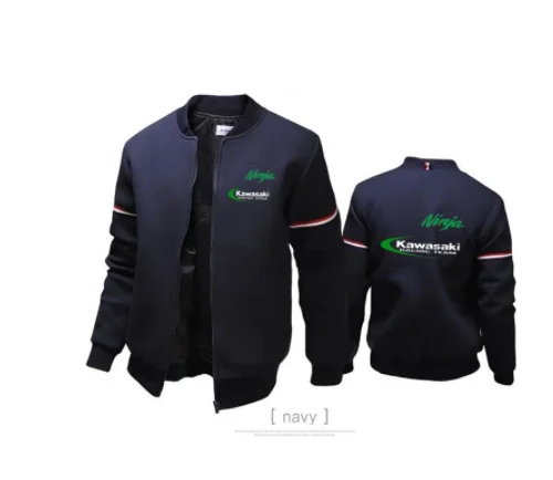 Легкая трикотажная куртка для kawasaki спортивная на молнии пальто мужская