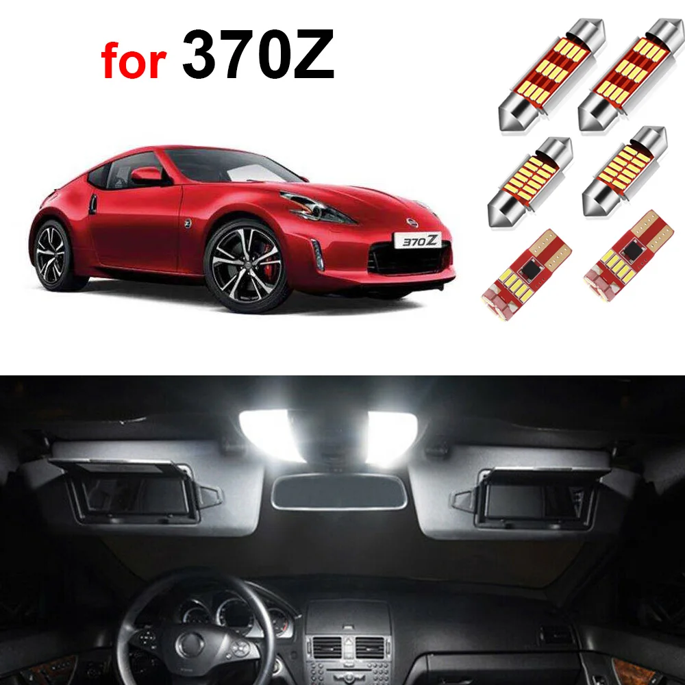 11Pcs Led Interior Lights For Nissan 370Z 2009 -2015 2016 2017 2018 2019 Led Bulbs Light Canbus
