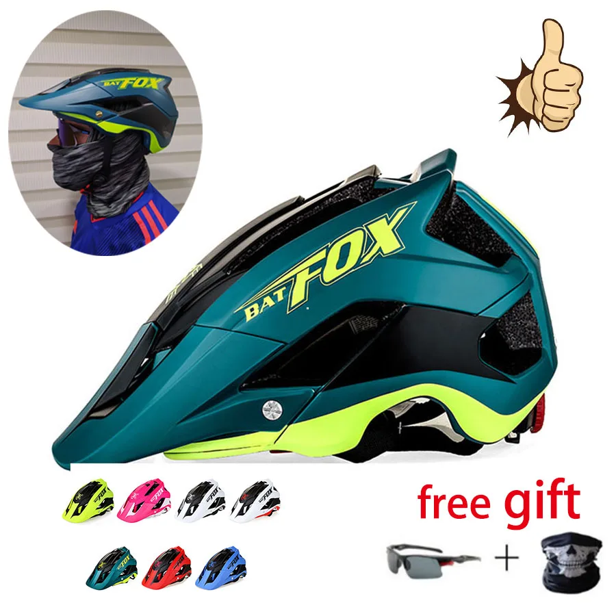

BATFOX Ultralight Bicycle Cycling Helmet Bike Helmet Overall Molded Road Helmets DH AM Capacete Casco Ciclismo Bicicleta Hombre
