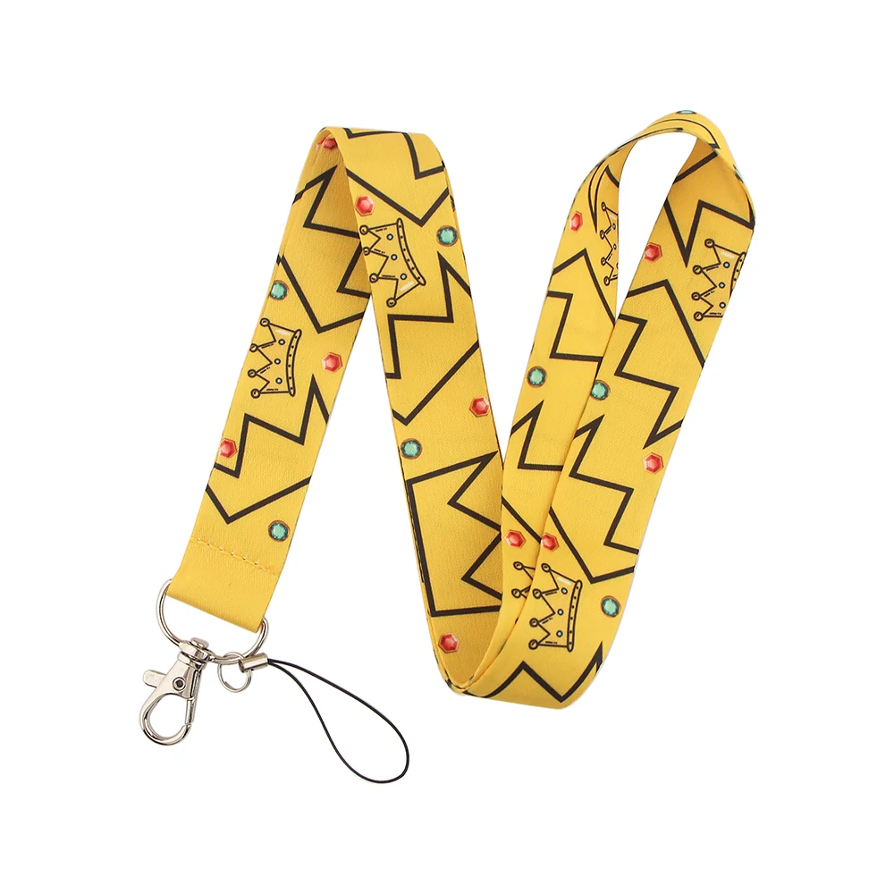 

YL825 New Crown Personalise Office lanyard card ID Badge Holder Keychain Pass Gym Mobile Kids Key Rings Gifts Accessories