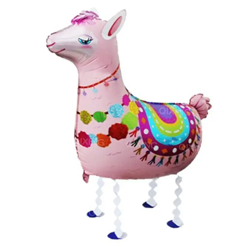 1 шт. кактус Альпака Llamas Единорог торт Топпер кекс Wedding свадебное украшение для торта ко дню рождения джунгли летние товары для вечеринок - Цвет: Balloons 1pcs