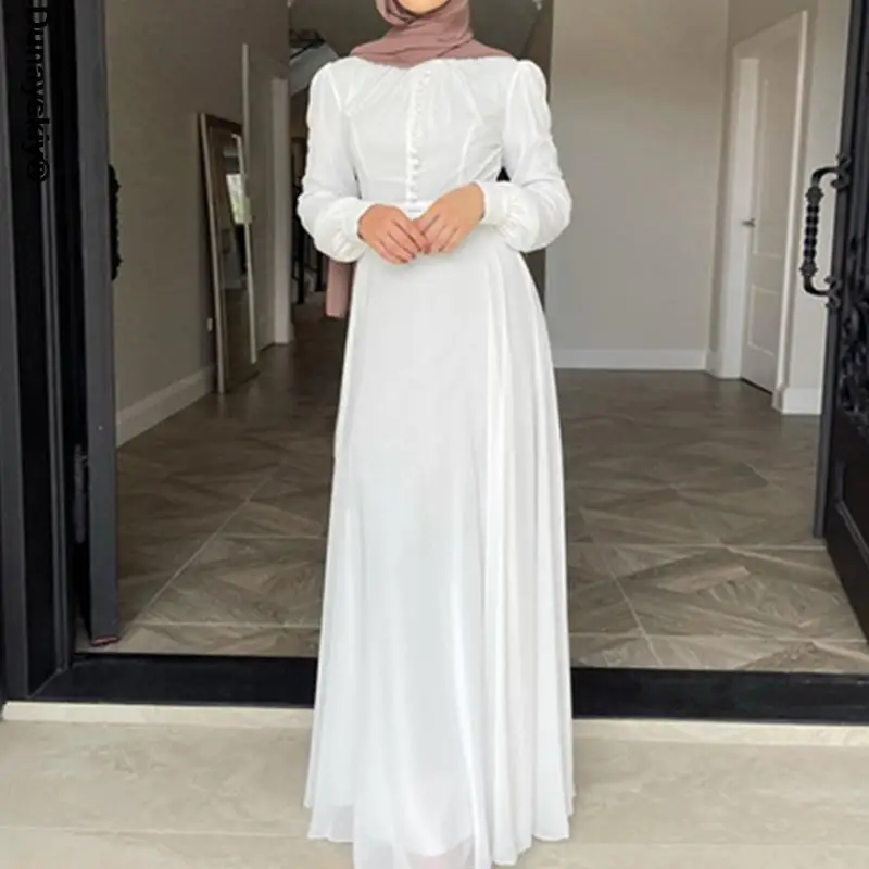 

Лидер продаж 2021, мусульманское платье, большая абайя, элегантная длинная мусульманская абайя, Женская скромная одежда, модная одежда