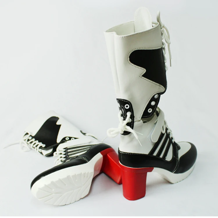 Ботинки Отряд Самоубийц Харли Квинн bota аксессуары черные женские ботинки обувь