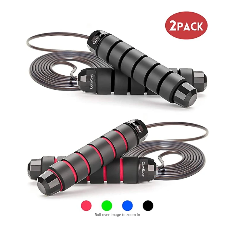 

2Pcs Steel Wire Bearing Jump Rope Fitness Weight Loss Training Weight-Loss Sports Physical Unisex Exercise Workout Equipments