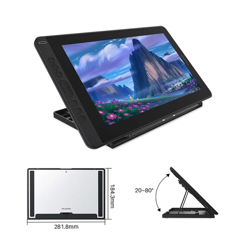 

8192 Graphic Tablet 120% sRGB Monitor Pen Display Drawing Monitor Battery-free stylus for Android Windows macOS