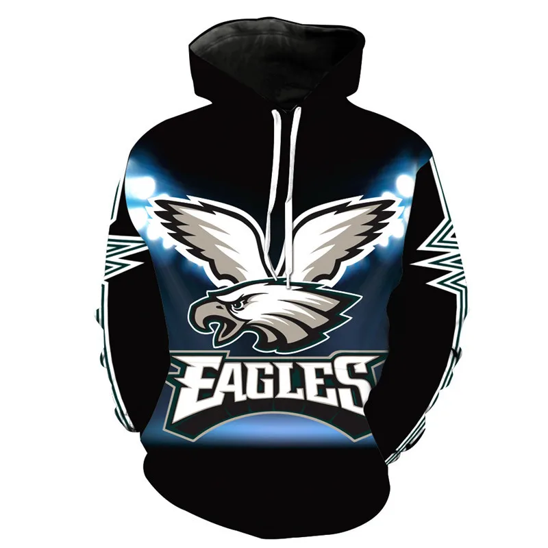 Свитер с разноцветным принтом Dallas Cowboys Green Bay Packer patriot Rugby|Мужские толстовки и