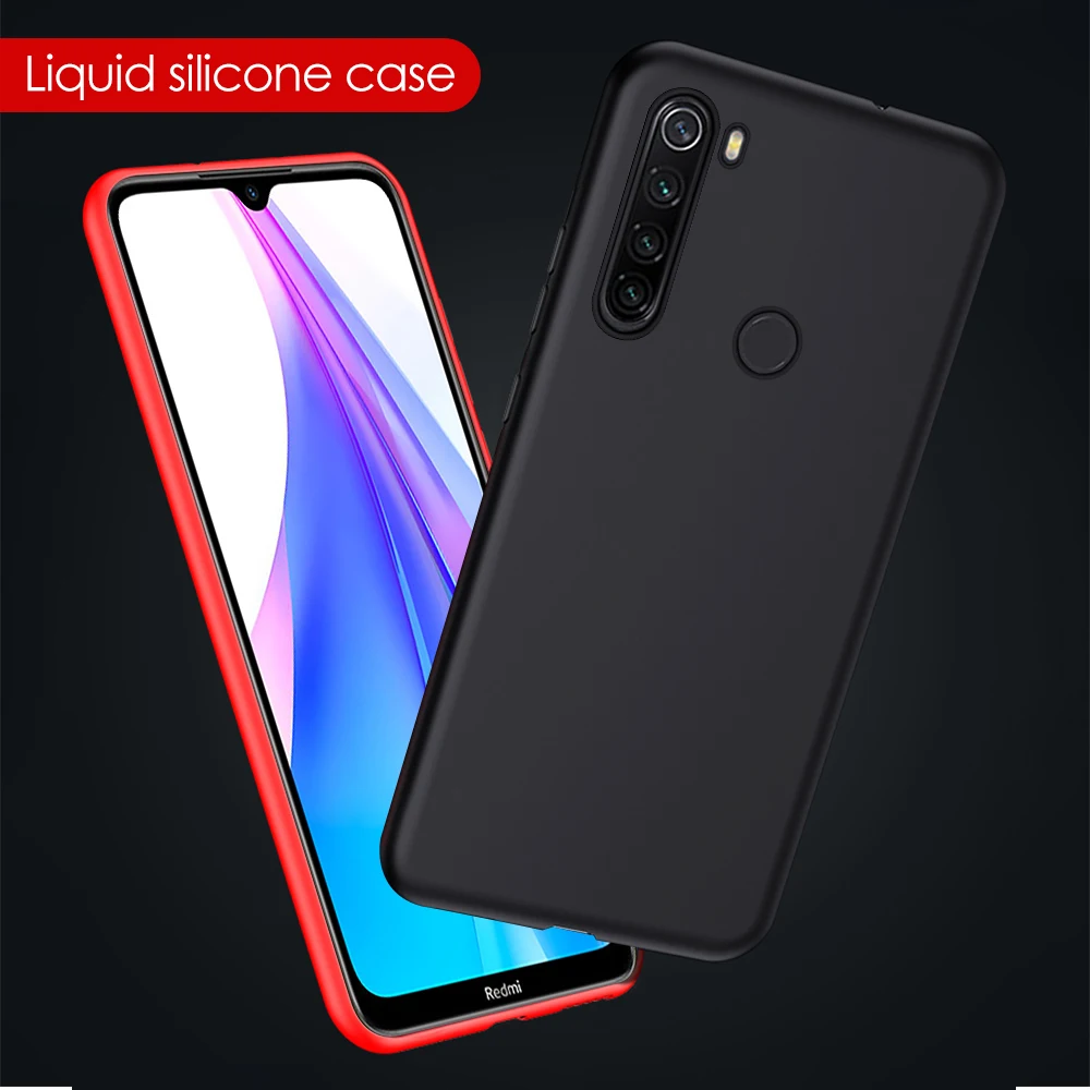 Thin Soft Case For Xiaomi Redmi 8 8A Note 8T Pro Original Liquid Silicone Candy Color Capa 7 |