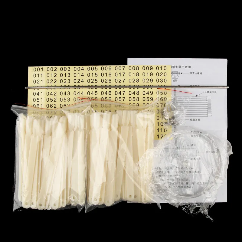 

120 Pcs False Nail Practic Tips Sticks Display Stand Spiral Display Shelf Uv Gel Nail Polish Color Chart Proffessional 2 Colors