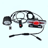 for bafang bbs01 bbs02 bbshd mid drive motor electric bike waterproof line light set with brake turn signal bike light