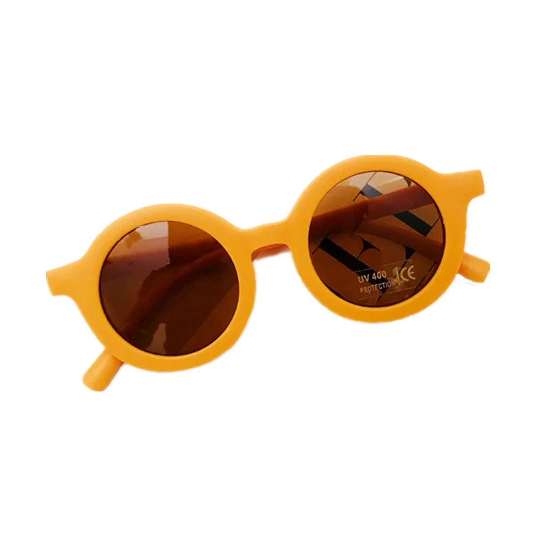 

Protect Children's Eyes in the Sun Children's Sunglasses Infant's Retro Solid Color Cute Outdoor Beach Protection For 1-8T Kids