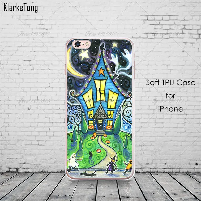 Тыква Хэллоуин летучая мышь ведьма Boo чехол для iPhone 12 Pro 11 XS MAX XR 6 6s 7 8 Plus SE2020