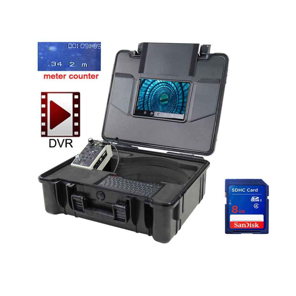 Камера для обследования канализационной трубы с функцией панорамирования и