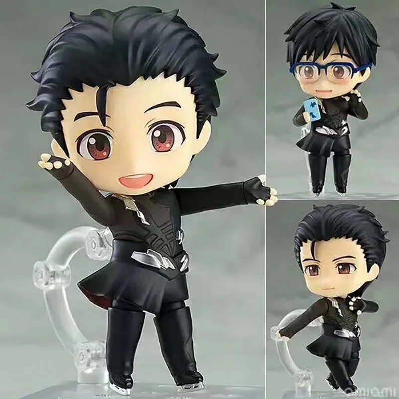 

COSTAR Anime YURI!!! on ICE Yuri Katsuki Interchangeable Head 17CM Height Figure Boxed Model Toys