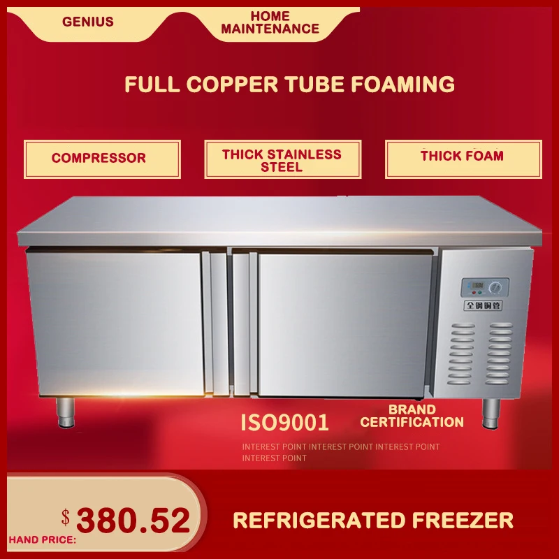 Коммерческий плоский Холодильный стол рабочий морозильная камера свежий