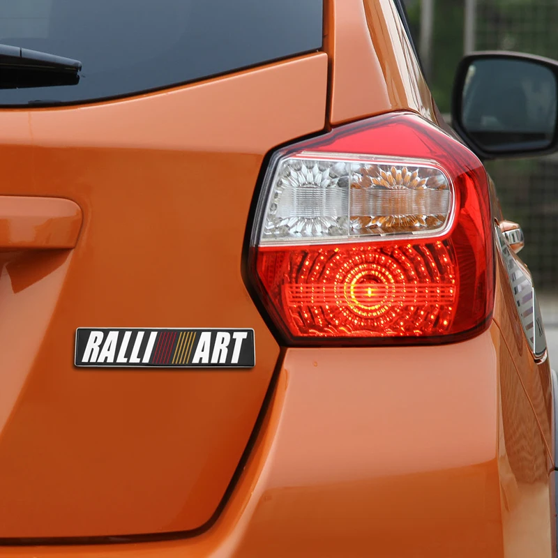 3d эмблема RALLIART из алюминиевого сплава наклейка для Mitsubishi ralliart Lancer 9 10 Asx Outlander 3 Pajero