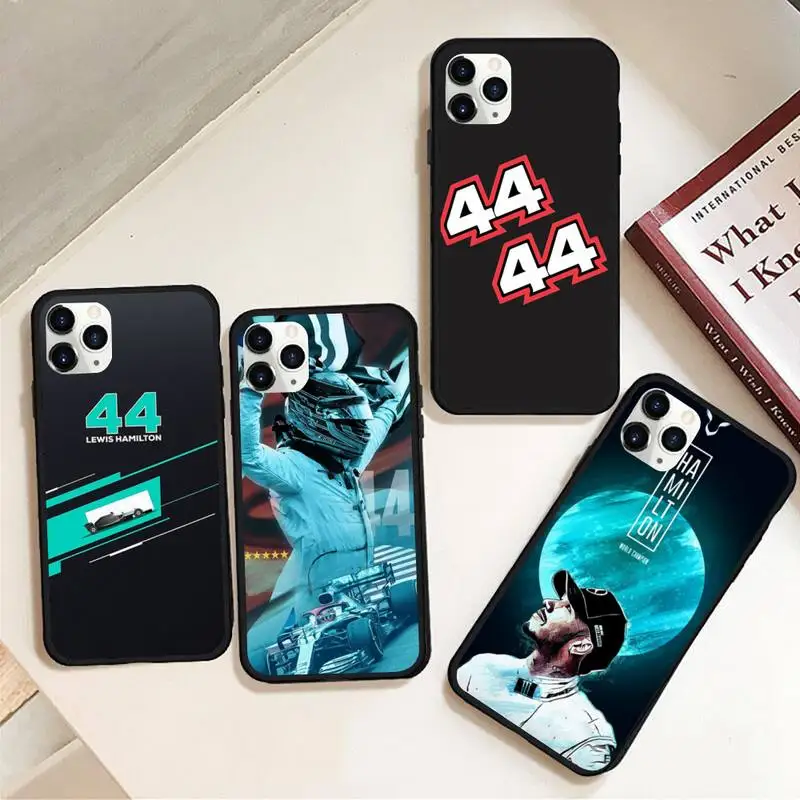 

USAKPGRT F1 driver Hamilton Phone Case Rubber for iPhone 12 pro max mini 11 pro XS MAX 8 7 6 6S Plus X 5S SE 2020 XR case