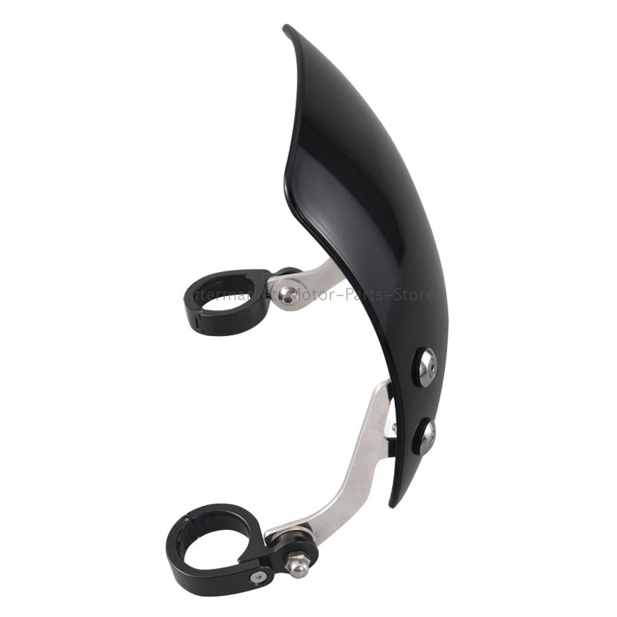 Ветрозащитный экран для мотоцикла черный компактный спортивный ветрозащитный