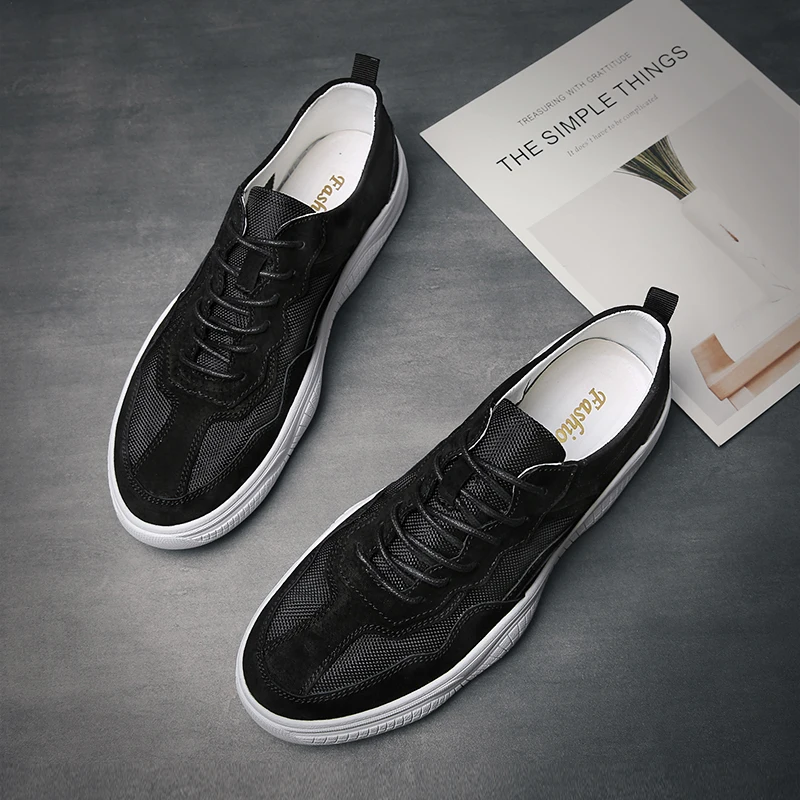 

Men Casual Shoes Brand Outdoor Shoes Luxury Suede Shoes Men Fashion Lace-up Antiskid Sneakers Male Comfortable Shoes Breathable