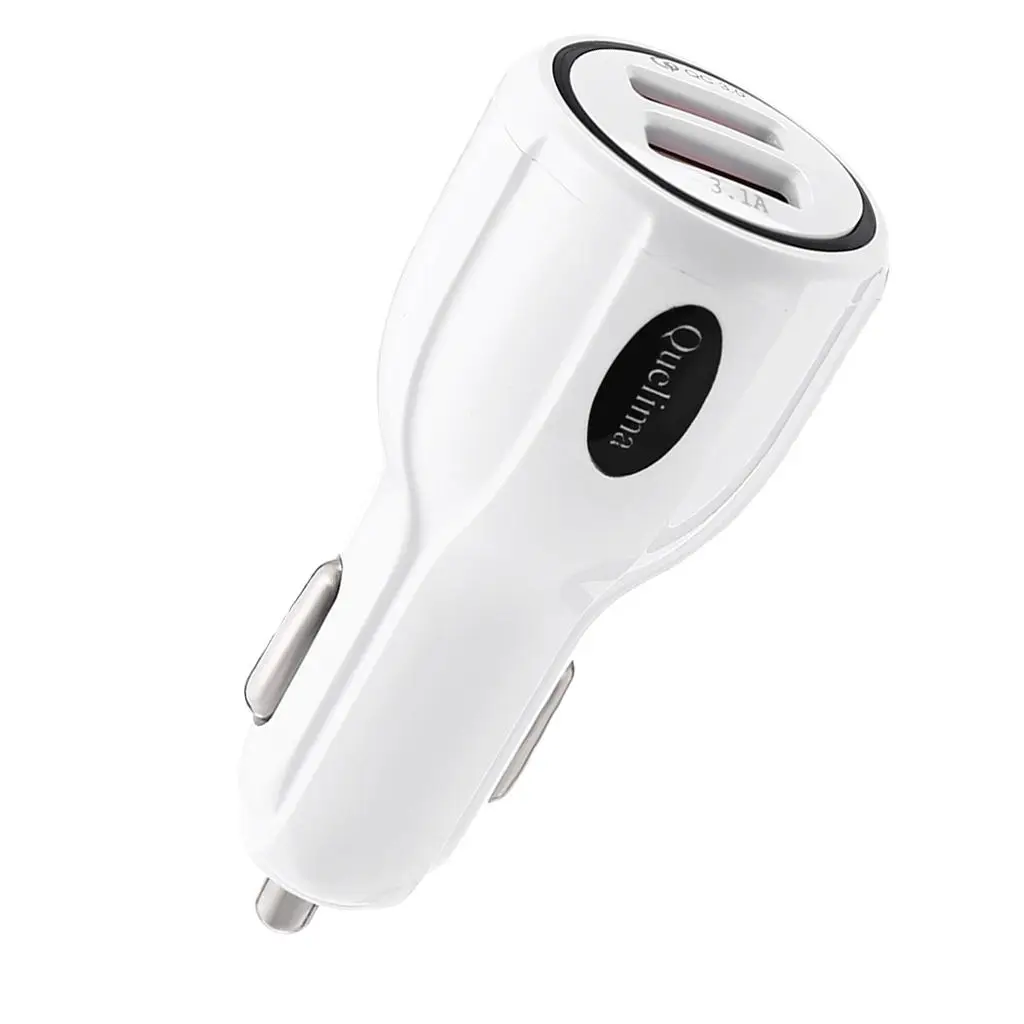 

Автомобильное зарядное устройство USB для быстрой зарядки 3,0, автомобильное зарядное устройство с 2 портами для iPhone, быстрое зарядное устройс...