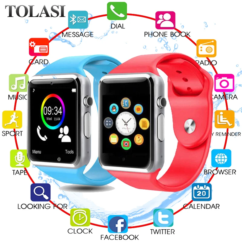 Bluetooth A1 Смарт часы для детей детские мужские женские спортивные наручные с