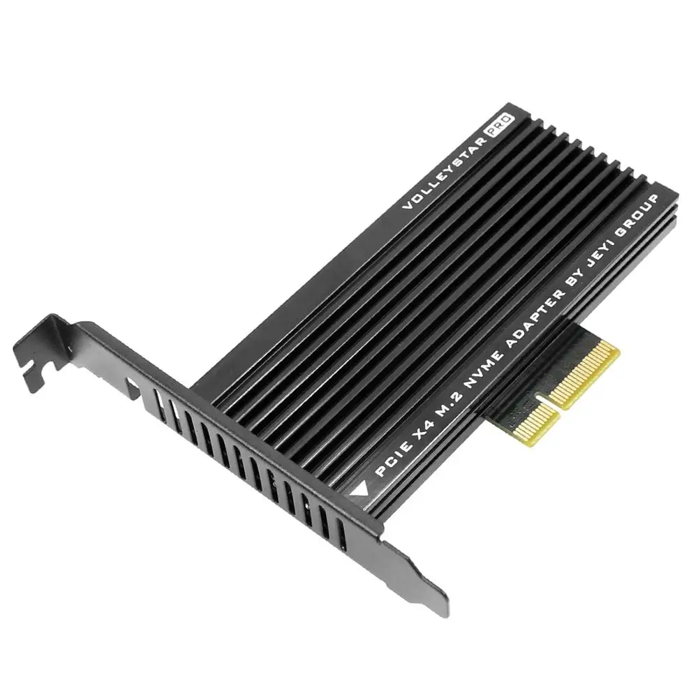 JEYI VolleyStar PRO черный радиатор M.2 для NVMe SSD NGFF PCIE X4 адаптер Радиатор M ключ PCI E 3 0x4