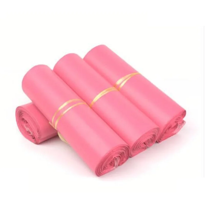 100Pcs/Lot  New Material Plastic Shipping Poly Mailing Bag Pink Express Mailer Envelope Pouch