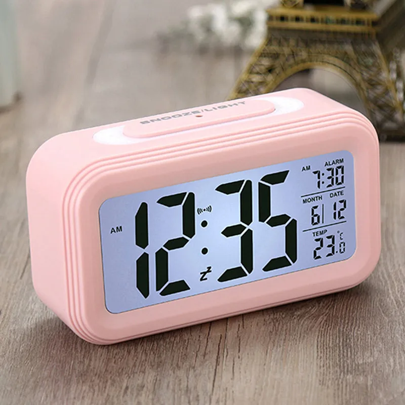 Прикроватная сенсорный будильник светодиодный цифровой электронные