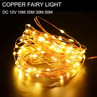 splevisi 12v led fairy lights copper wire string christmas garland decoration for home garden tree steet outdoor decor