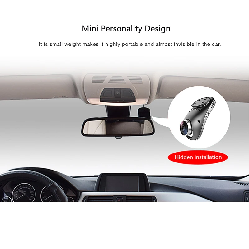 Автомобильный видеорегистратор с двумя камерами WIFI Full HD 1080P ночная