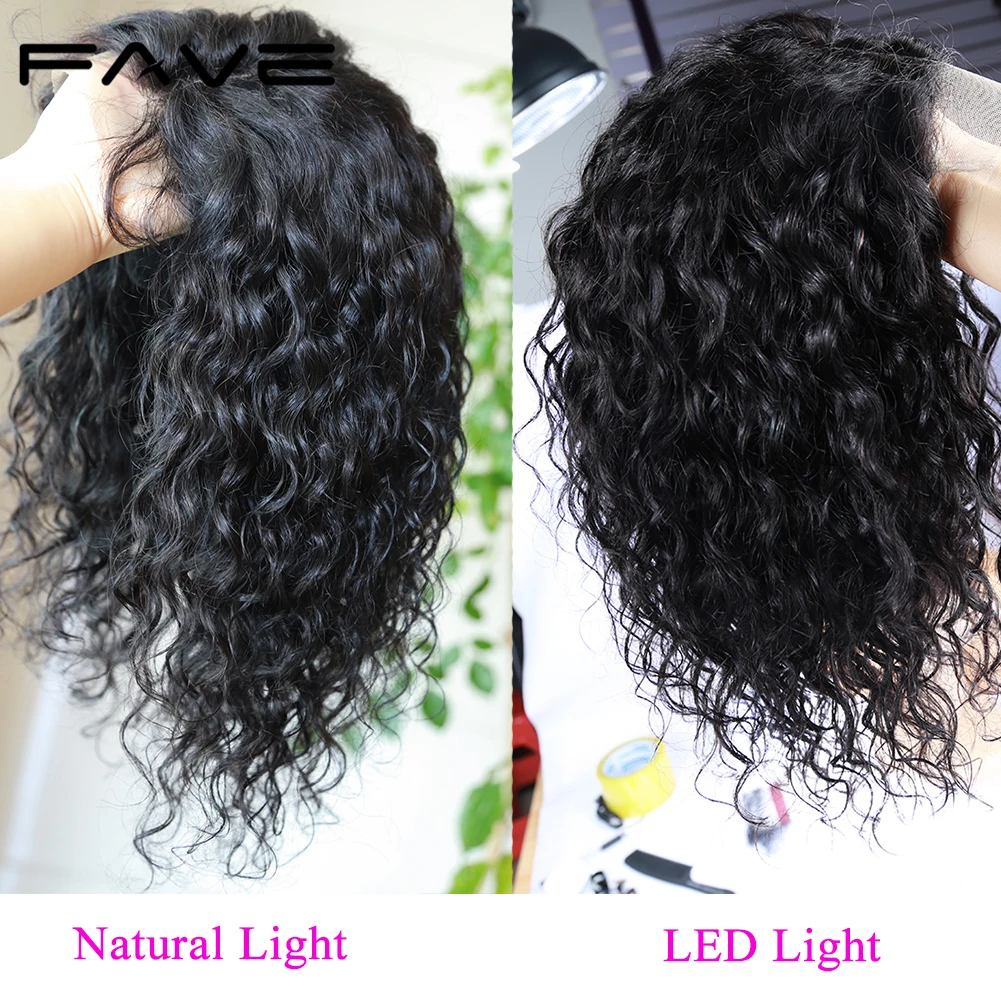 Парики FAVE с волнистыми кружевами 4x4 парики из натуральных волос на шнурках 8-22