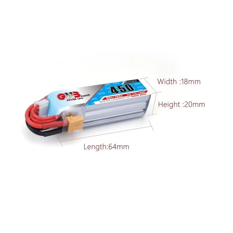 Gaoneng GNB 11 1 V 450MAH 3S 80C/160C Lipo Батарея XT30U F разъем для iFlight CineBee Крытый кино Whoop BetaFPV