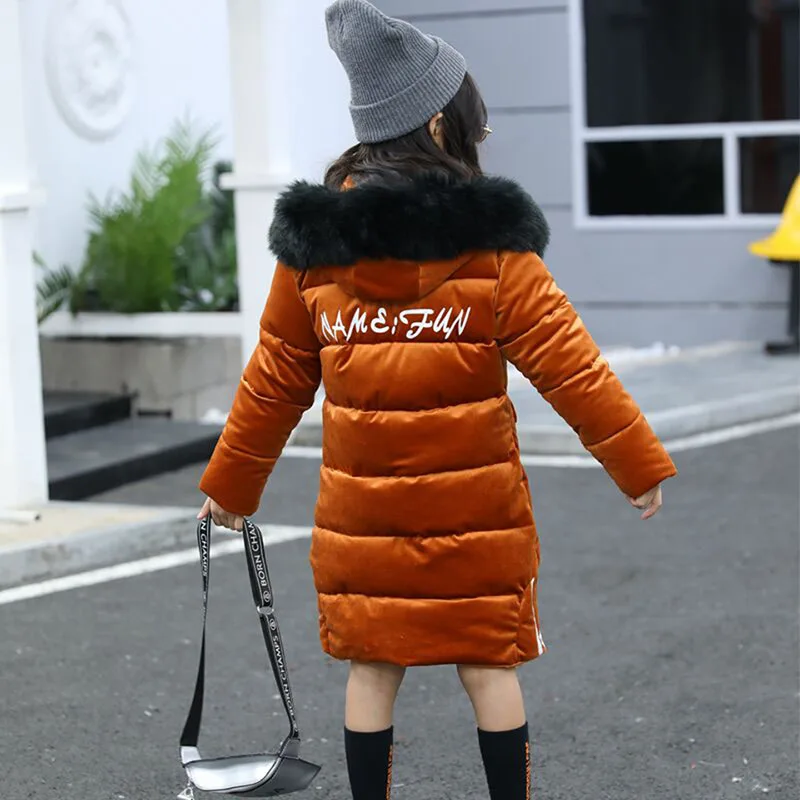 Зимние куртки новинка 2019 теплые длинные вельветовые пальто с капюшоном и густым