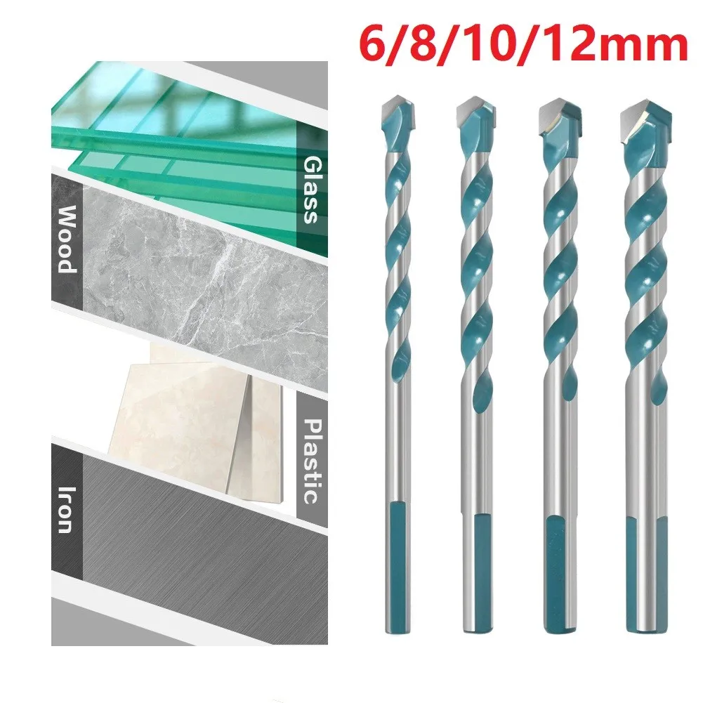

6 8 10 12mm Multi-functional Glass Drill Bit Triangle Bits Multi Function Triangle Bit Super Hard Ceramic Tile Concrete