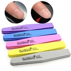 Красочный инструмент для дизайна ногтей, пилка для маникюра и педикюра, буфер для ногтей, двухсторонняя полировка, шлифовальные пилки для ногтей, буферный блок, наждачная бумага