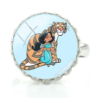 disney snow white cinderella arlo princess crown ring fashion design art ring personality creative design jewelry