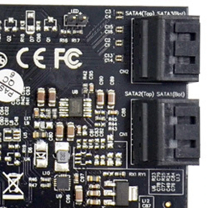 

PCIE to SATA Disk Array Card PCI Express 2.0X2 Bus Interface 88SE9230 Chip Expansion Card