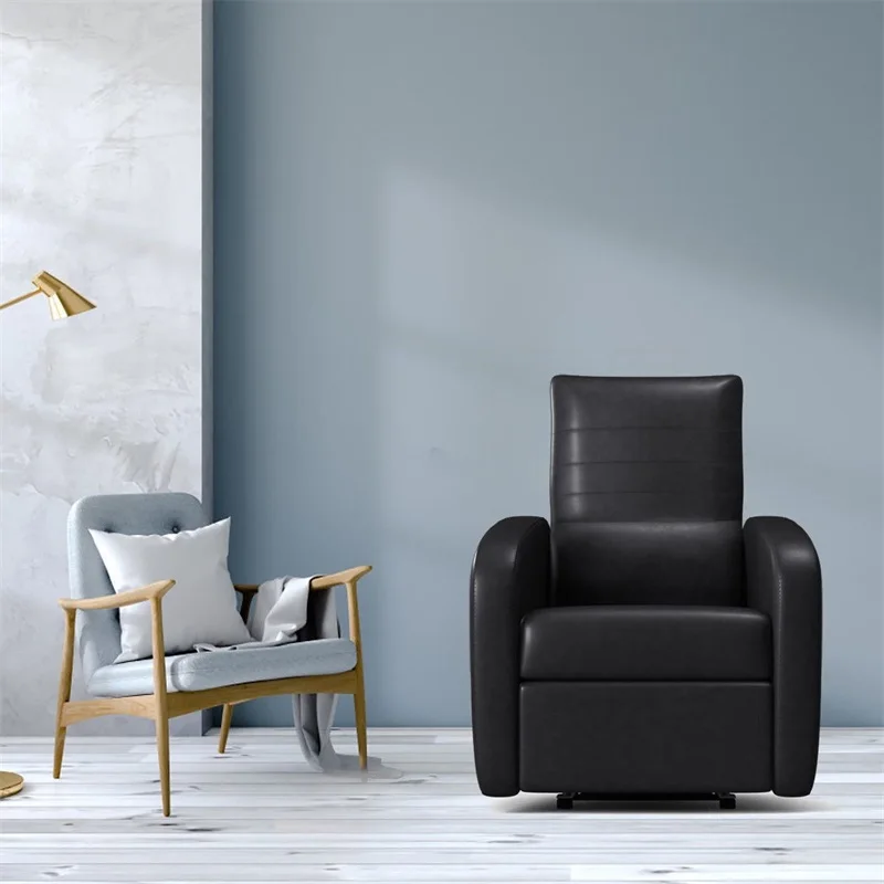 Современное складное кожаное ручное мягкое кресло кровать с регулируемой