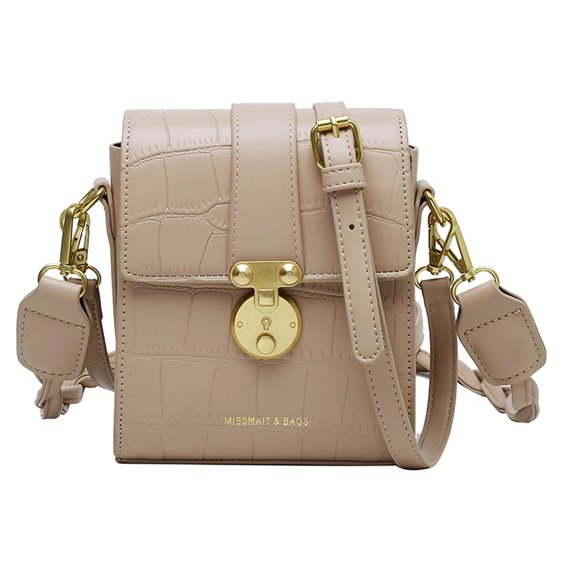 

Crossbody Designer Stone grain Pu Leather Bags Women 2021 Casual mini square bag Shoulder Handbags Simple Vintage Luxury New