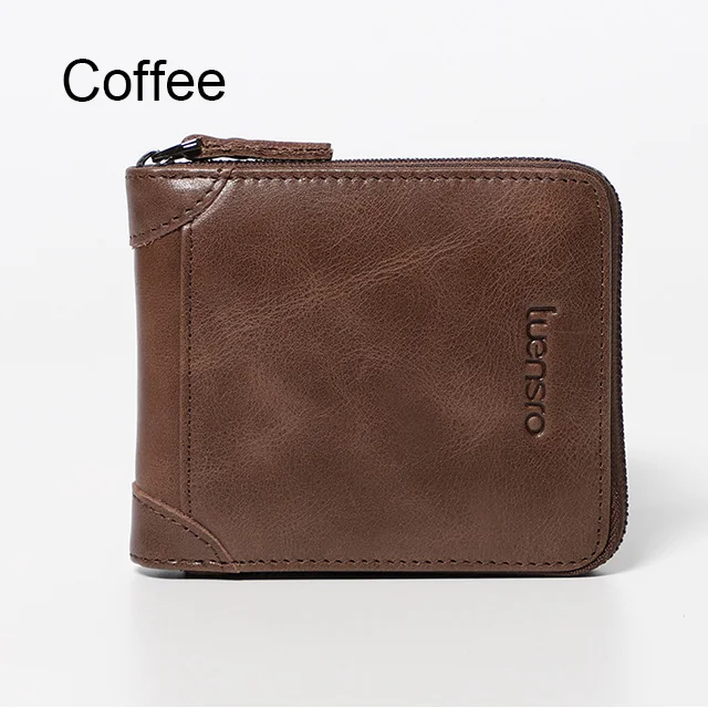 coffee Женский бумажник из натуральной кожи, небольшой бумажник для девочек, брендовый винтажный женский монетница на молнии, держатель для карт, кошельки Portefeuille - Цвет: coffee