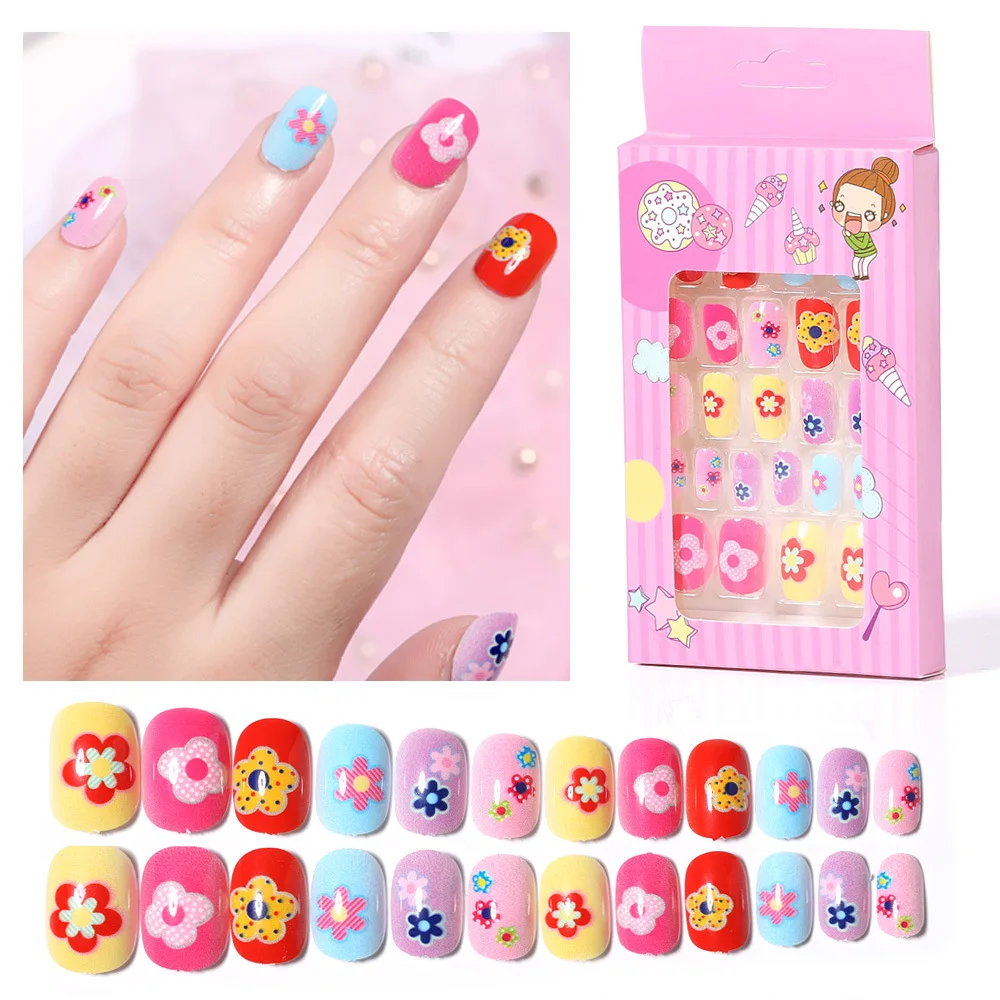 

24 шт./корт. Цветочная линия волнистый узор в горошек во французском ретро-стиле «сделай сам» Детская съемная модель с полным покрытием и кле...