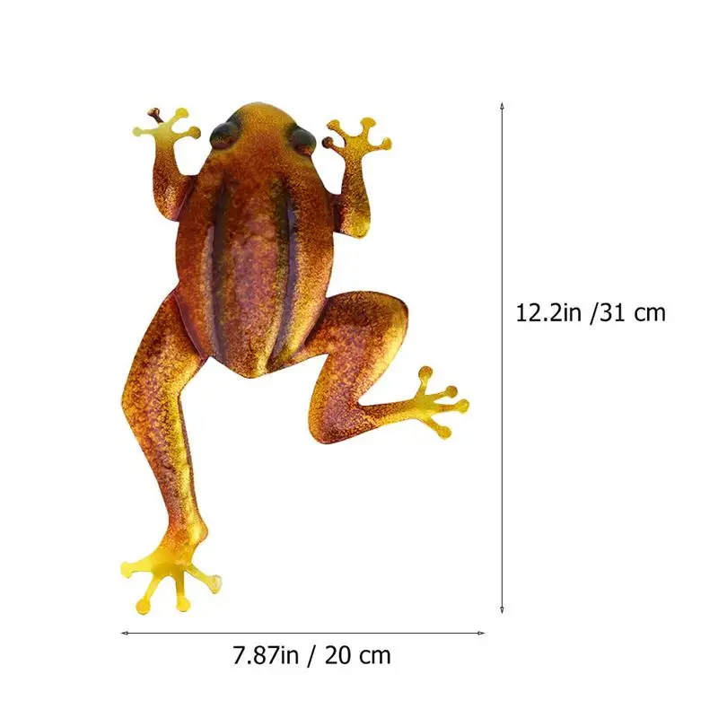 2 шт. металлический лягушки Декор стены декоративные искусства Висячие украшения