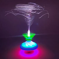 funny music gyro peg top spinning top for kids toy classic gyroscope laser color flash led light christmas new years kids gift