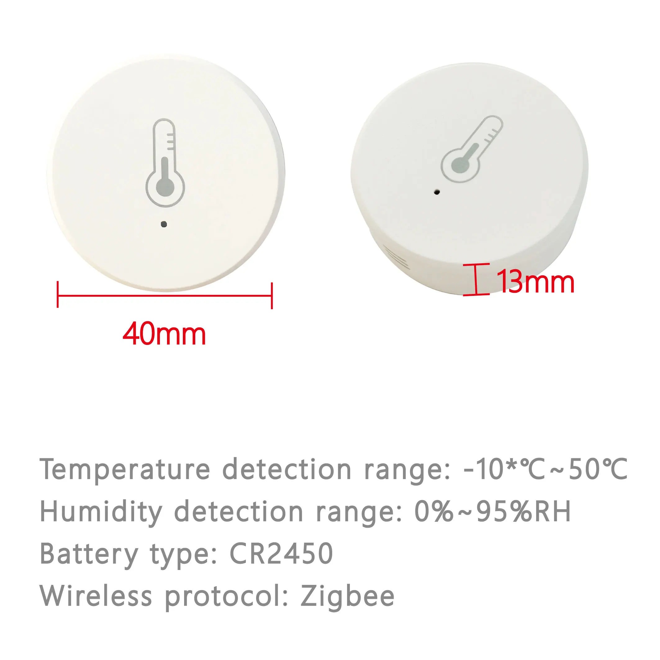 Tuya ZigBee Temperature And Humidity Sensor Work With Alexa Google Home Smart Home Smart Life/Tuya Smart App Control images - 6
