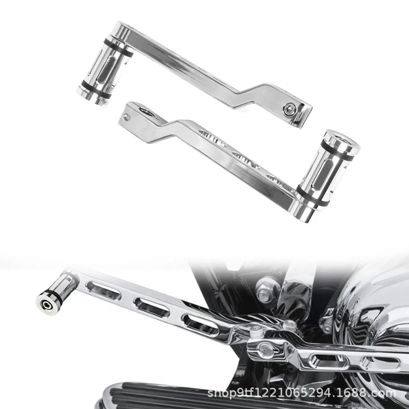 

Set Heel Toe Gear Shift Lever Shifter Peg for Road King Electra Street Tour Tri Glide FL Softail Silver