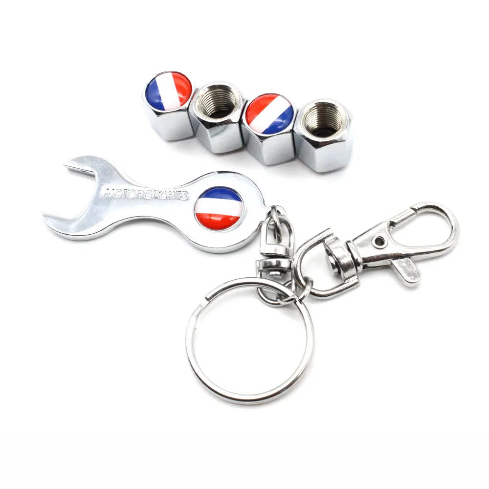 5 шт./компл. противоугонное автомобильное колесо с французским флагом колпачки