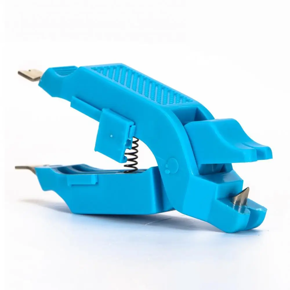 

Portable 9.5cm Blue ABS Stainless Steel Boat Fishing Line Spring Pliers Clamp